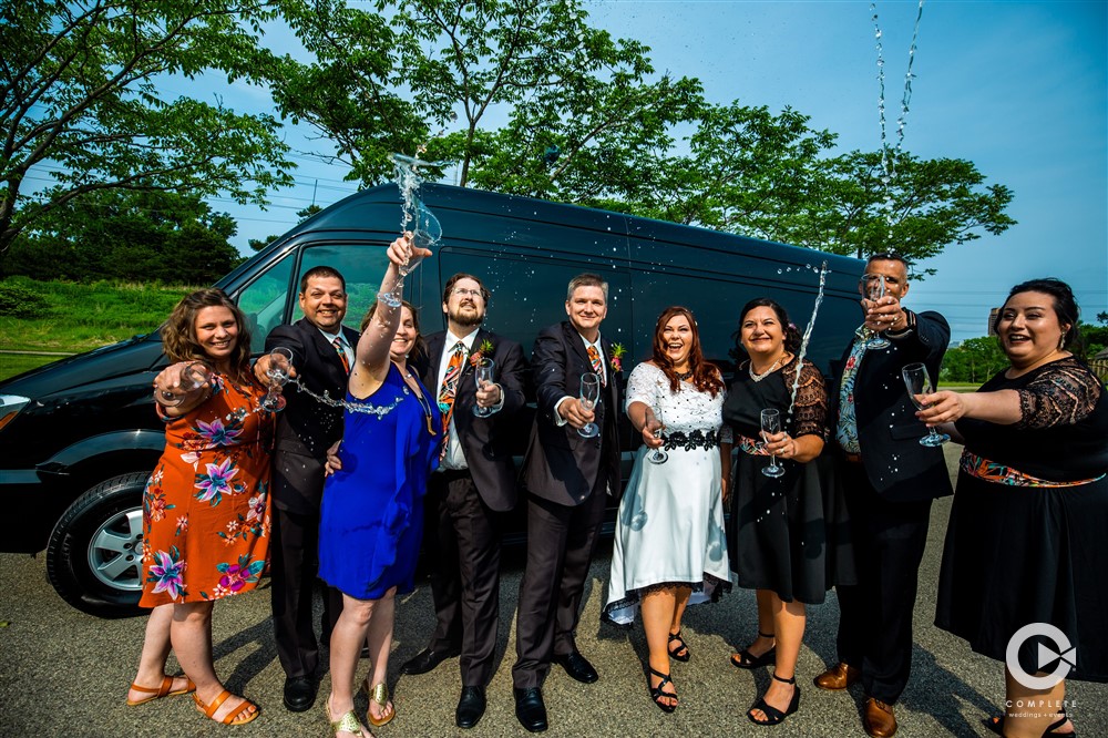 pop the bottles it's wedding time