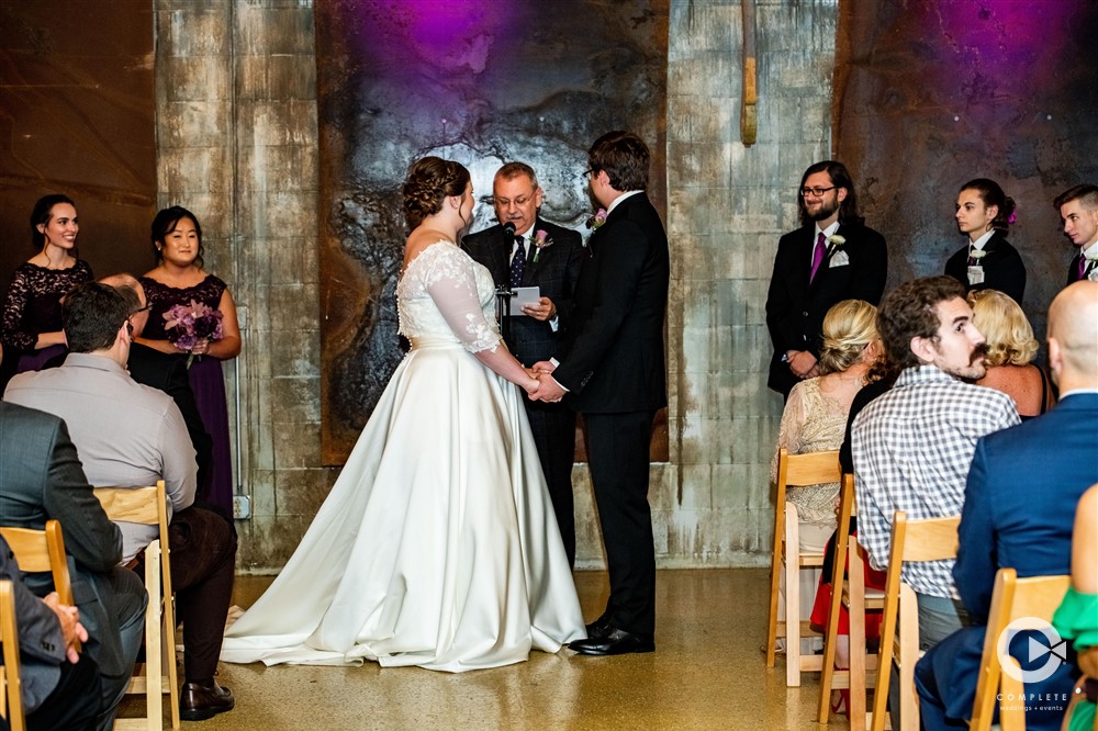 a beautiful ceremony downtown