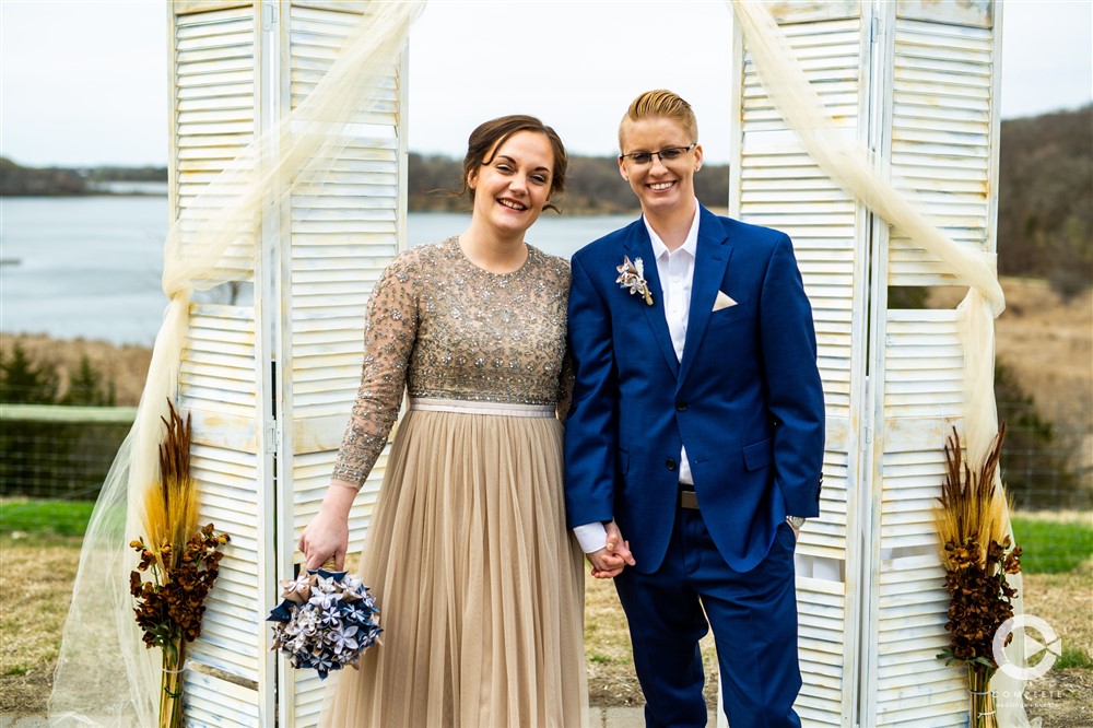 bride and bride together